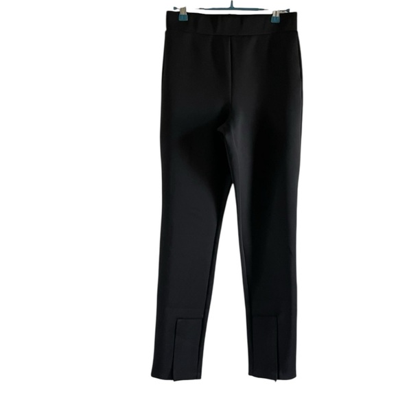 NWT Good American Scuba Pull-On Straight Leg Trousers Black Size 4/27 - Picture 7 of 12